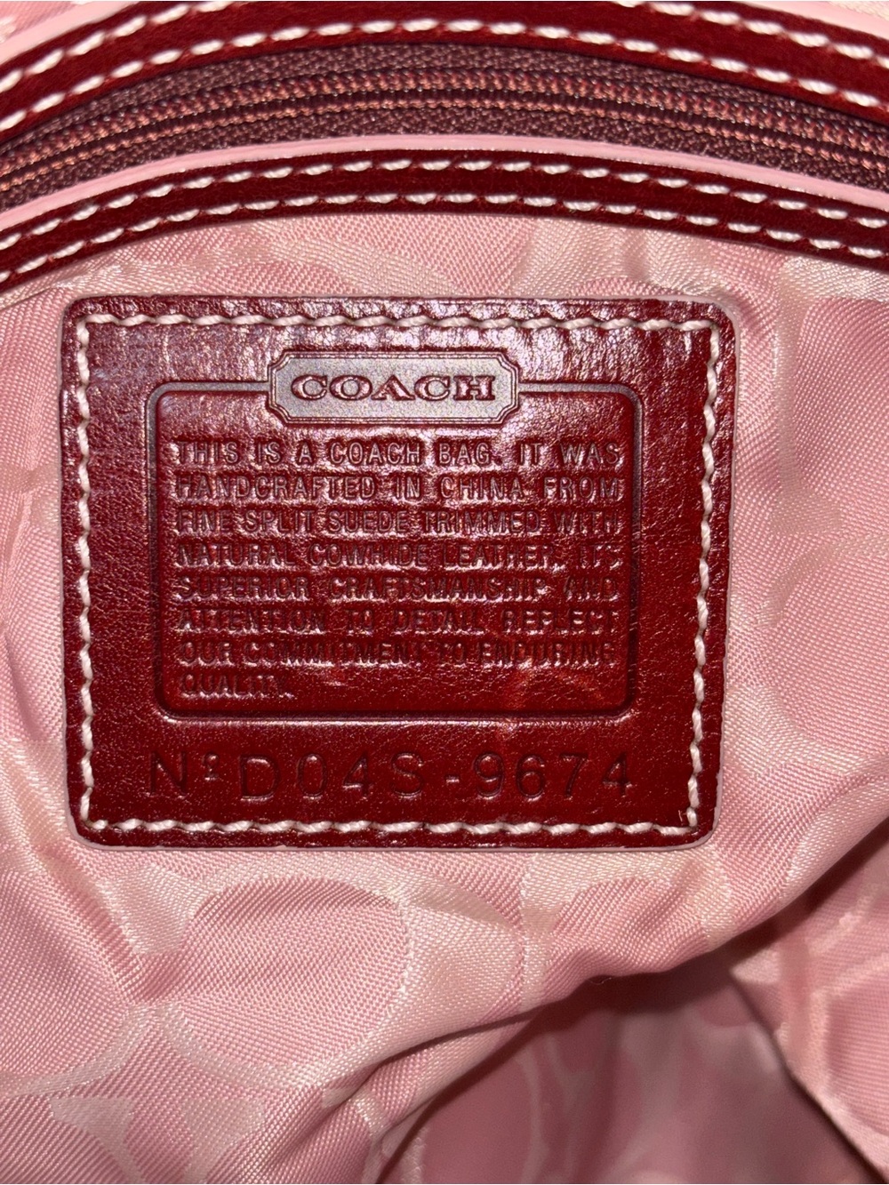 Coach Limited Edition Pink Suede Soho Flap Satchel 2004 - Picture 7 of 7